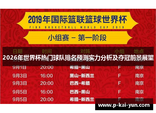 2026年世界杯热门球队排名预测实力分析及夺冠前景展望 2026年世界杯热门球队排名预测实力分析及夺冠前景展望